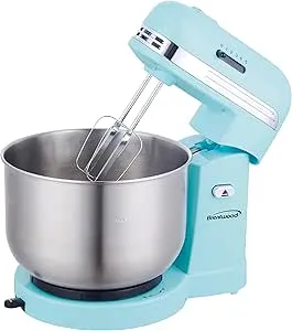 Brentwood Appliances BTWSM1162BL 5-Speed Stand Mixer with 3-Quart Stainless Steel Mixing Bowl (Blue), One Size