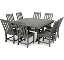 Vineyard 9-Piece Dining Set - Black - Casual Furniture World