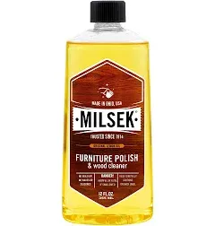 2 Bottles - Milsek Furniture Polish & Cleaner with Lemon Oil (12-Ounce Each