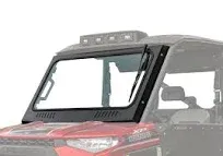 SuperATV Vented Front Glass Windshield for 2017+ Polaris Ranger XP 570 / XP 900 / XP 1000 (See Fitment) | DOT Approved Laminated Safety Glass Windshield | Includes Manual Wiper | Easy to install