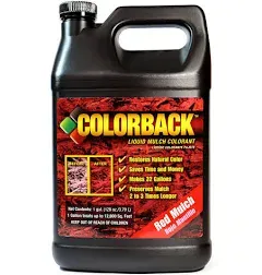 COLORBACK Mulch Colorant Lawn 1 Gallon Brown Color Covering Up To 12,800 Sq Ft