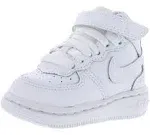 Nike Toddler Air Force 1 Mid TD DH2935 111 White on White - Size