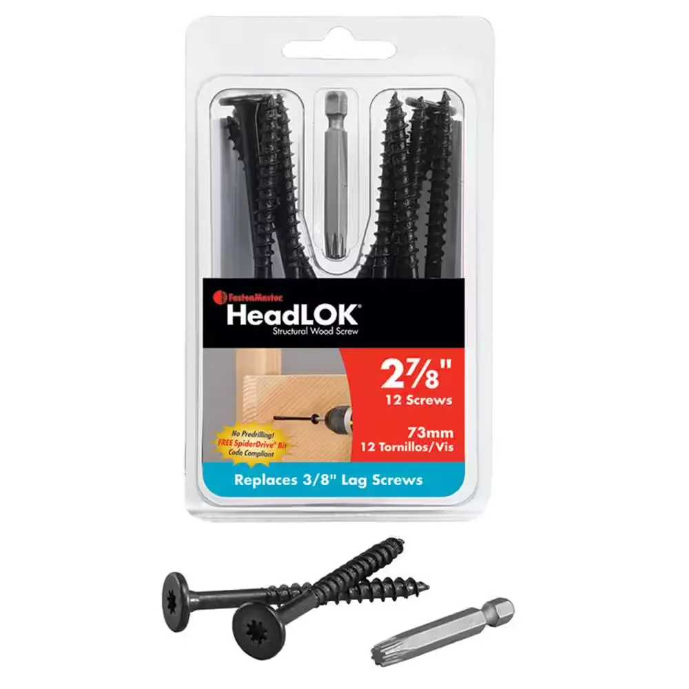 NEW!! HeadLOK 2-7/8 in. Structural Wood Screw (12 Pack)