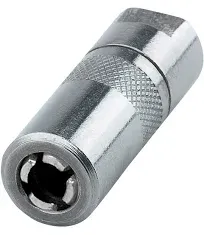 LUMAX LX-1400-2 Silver 1/8" NPT Standard Grease Coupler (Pack of 2). Standard Grease Coupler. Fits All 1/8" NPT Threads. 4500 PSI (310 Bar) Maximum Operating Pressure.