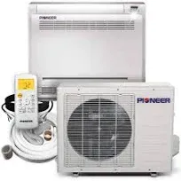 Pioneer Multi Zone 12,000 BTU Quantum Series Floor Console Indoor Section Split Inverter++ Air Conditioner Heat Pump 230V - 10 ft