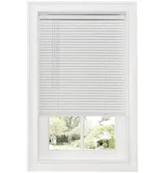 Cordless Room Darkening Mini Blind - 29 Inch Width, 64 Inch Length, 1&#034; Slat Size