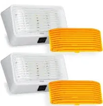 Leisure LED RV Exterior Porch Utility Light with Switch - 12v 1-Pack, White 