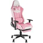 GameFitz Gaming Chair (Pink & White)