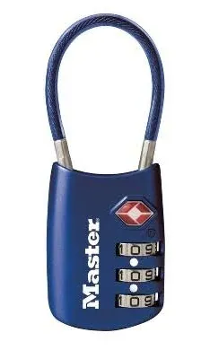 Master Lock General Security Level 1-TSA Accepted Cable Lock #4688D