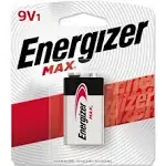 Energizer Max Alkaline 9 Volt Batteries, 1 Pack - 522BP