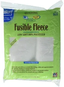 Pellon 987f Fusible Fleece 22-Inch x 7 Yard Mini Bolt (22"x7yd, White)