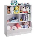 TOYMATE Toy Organizers and Storage, Kids Bookshelf and Bookcase for Playroom, Bedroom, Reading Nook, Toddler's Room, Nursery