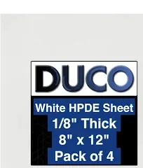 Duco Natural White HDPE Sheet