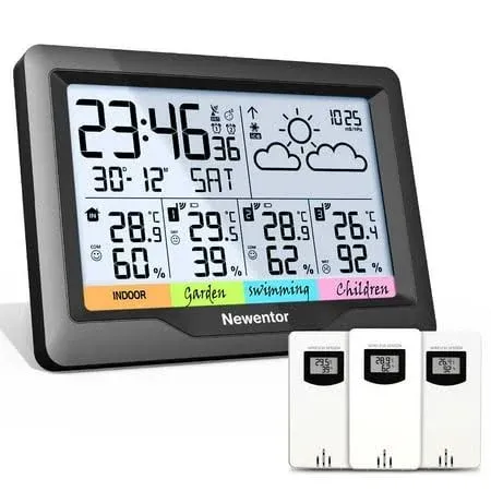 Newentor Wireless Indoor Outdoor Weather Station