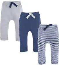 Touched by Nature Organic Cotton Pants Blue Cream / 18-24 Months