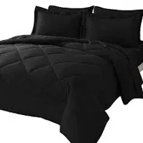 CozyLux Bed in a Bag 7 Pieces Comforter Set with Sheets All Season Bedding Sets with Comforter