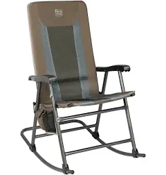  Foldable Padded Rocking Chair for Outdoor, High Back and Heavy Brown-1 Pack