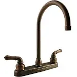 Dura Faucet DF-PK330HC-ORB J-Spout RV Kitchen Faucet - Oil Rubbed Bronze