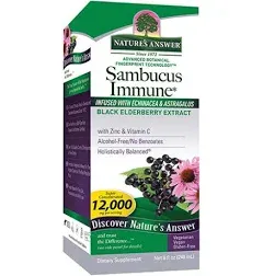 Nature's Answer Sambucus Immune Extract Supplement, Black Elderberry (4 fl oz)