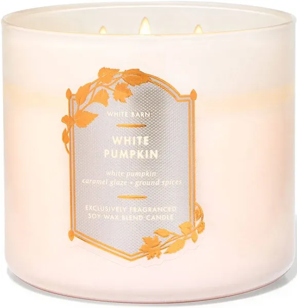 Bath & Body Works White Pumpkin 3-Wick Candle