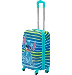 Disney Ful Stitch Neon all over print Kids 21 inch luggage