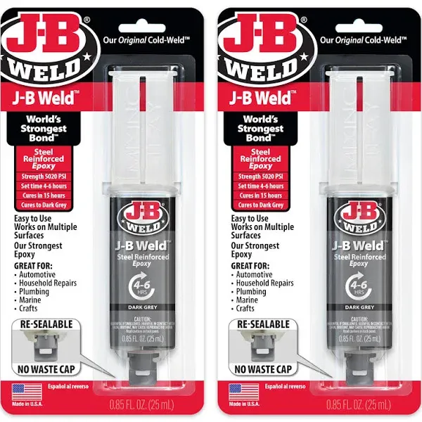 J-B Weld Original Steel Reinforced Epoxy Syringe