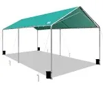 SAILARY Outdoor Heavy Duty Carport 10 X 20 Ft Heavy Duty Carport Car Canopy Portable Garage Tent Boat Shelter with Three Reinforced Steel Cables -