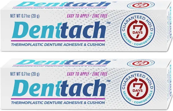 Denttach Denture Adhesive, Thermoplastic Denture Adhesive and Cushion Comfortable Denture 7 Days