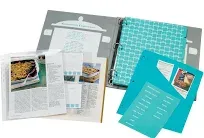 Meadowsweet Kitchens Recipe Binder with Dividers and Labels Recipe Book Binder