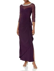 Alex Evenings Women's Illusion Gown