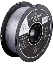 HATCHBOX PETG 3D Printer Filament, +/- 0.03 Mm, 1 Kg Spool, 1.75 Mm, White