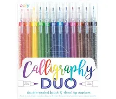 Ooly Calligraphy Duo Double Ended Markers - Set of 12