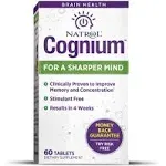 Natrol Cognium Brain Health Supplement Tablets - 60 count