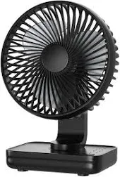 Zuvas Desk Fan Battery Operated Fan Rechargeable 180°Tilt Folding Personal Fan Ultra Quiet Small Portable Fan 3 Speed Adjustable Strong Wind USB Fan For Office Bedroom Home Desktop Camping (Yellow)