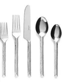 Over&back 20pc Hand-Forged Flatware Cutlery Set