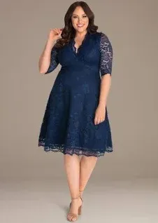 Kiyonna Mademoiselle Lace Cocktail Dress