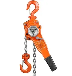 VEVOR Manual Lever Chain Hoist 3/4 Ton 1650 lbs Capacity 10 ft Come Along G80 Galvanized Carbon Steel with Weston Double-Pawl Brake Auto Chain