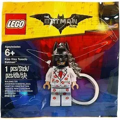 LEGO The LEGO Batman Movie Sets: 5004928 Kiss Kiss Tuxedo Batman Keychain NEW