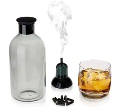 Viski Smoked Cocktail Kit Glass Carafe with Smoker #9882