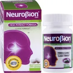 NEUROBION - HIGH POTENCY - VITAMINS B1 B2 B6 B12 - 50 TABS