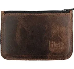 Hide & Drink Leather Zippered Wallet