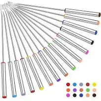 Cauyuan 15pcs Fondue Sticks