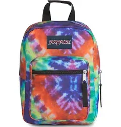 Jansport Big Student Backpack Colorful Tie Dye Fits 15&#034; Laptop Unisex EXCELLENT 