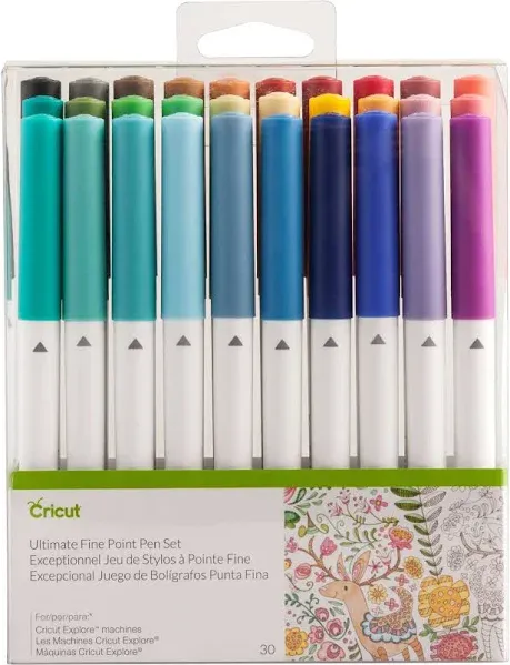 Cricut Ultimate Fine Point Pen Set - 30 Pack Multicolor For Cricut Explore Machi