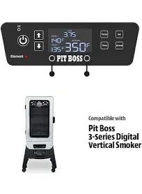 Replacement For Pit Boss Grill Digital Temperature Control Board,Suitalbe for Pit Boss pbv3p1/pbv4ps1/pbv5p1Series Vertical Smoker, with 2 Meat Probes