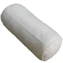 Pillowflex Bolster Pillow (10x42) - White Round Soft Roll Pillow with Plush Polyester Filling, Comes in a Poly-Cotton Shell, Odorless, Lint, and Dust-Free, No Lumps Stuffing for Pillows