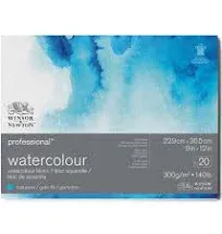 Winsor & Newton Professional Watercolor Paper Block, 7" x 10", Hot Pressed