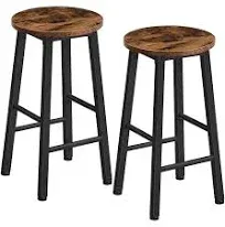 Bar Stools Set of 2, Counter Height Bar Stools, 24.8&#034; Bar Stools for Kitchen Isl