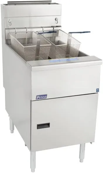 Pitco Natural Gas 75 lb. Stainless Steel Floor Fryer