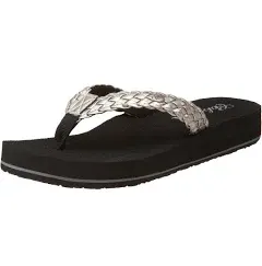 Cobian Braided Bounce Women&#39;s Flip-Flops 8 US Black